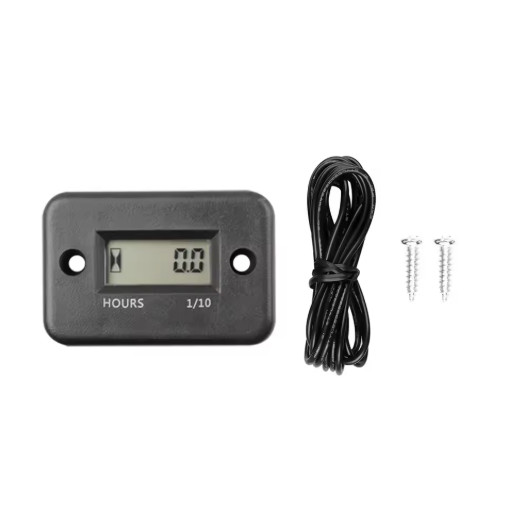 Digital Hour Meter LCD Counter ATV Motorcycle Boat Generator Gas Engine Timer