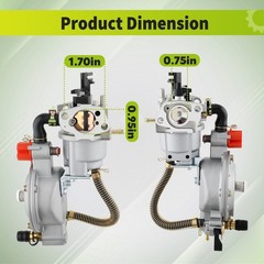170F New Dual Fuel Carburetor GX200 LPG Conversion Kit for Generator Propane US