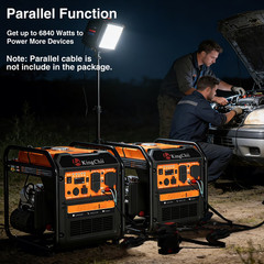 4500W Inverter Generator Gas Powered Generator CO Sensor Portable EPA Compliant