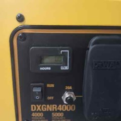 DEWALT 4000-Watt Manual Start Gas-Powered Portable Generator, DXGNR4000