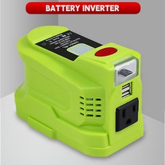 150W Power Source Li-Ion Supply Inverter 2 USB Ports W/LED Light For Ryobi 18V