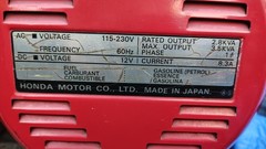 Honda ES3500 Generator Comes With Full Manual And Cord .. EXCELLENT CONDITION