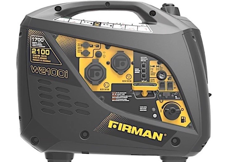 Firman W01784 2100W Recoil Start Inverter Portable Generator