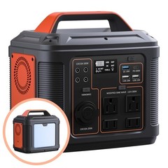 300W Portable PowerStation 296Wh 8000mAh Solar Generator for Camping Home Backup