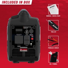 A-iPower SUA2600i Quiet Inverter Generator 2600W RV Ready CO Sensor Portable