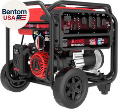5000-Watt Portable Generator Gas & Propane, CO Sensor Shutdown, Heavy Duty Gener