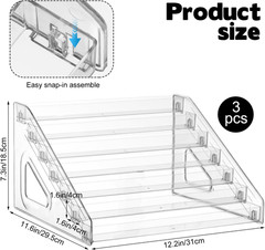 3 Pack 7-Tier Toy Cars Display Shelf for Hot Wheels Display Case Storage Organiz