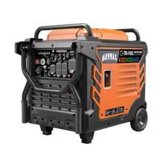GENMAX 11000-W Portable TRI Fuel Gas Inverter Generator, Remote Start, CO Sensor