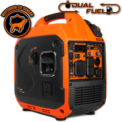 Whisper-Quiet 3600W Dual Fuel Inverter Generator with CO Shutdown Safety