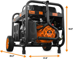 4,750-Watt Dual Fuel Portable Generator with Electric Start