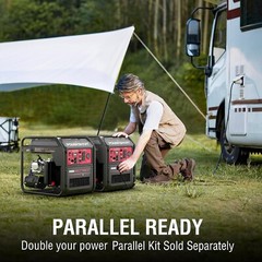 PowerSmart 4,400-W Super Quiet Portable RV Ready Gas Powered Inverter Generator