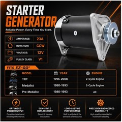Reliable 12V Starter Generator | Bi-directional Pulley