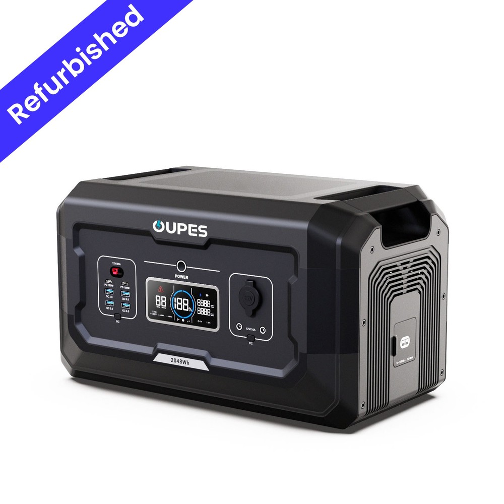 OUPES B2 Extra 2048Wh Battery for Power Station Mega 1/2/3 Solar Generator