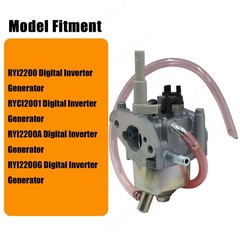 Carburetor Carb For Ryobi RYI2200 1800 2200 Watts Inverter Generator 308054078