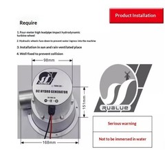 Brushless DC 18V 36W 50W Motor Hydro Generator Water Flow Turbine Generator