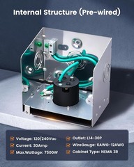 SURAIELEC 30 Amp Generator Power Inlet Box, NEMA L14-30P