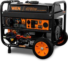 DF475T WEN 4,750-Watt 120V/240V Dual Fuel Portable Generator Wheel Kit Electric