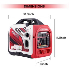 Gas-powered 4000 Watt Generator Portable EV-Charging w/Bluetooth CO Alert