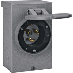 Reliance Controls Pb50 50-Amp Cs6375 Nema 3R Power Inlet Boxgray