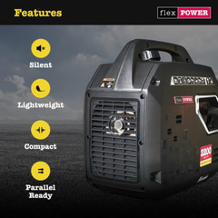 Flex Power® 2200I Silent Inverter Generator. 2200 Watt. Flex Power 2200I | Hand