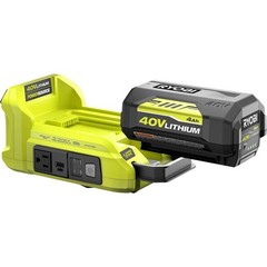 RYOBI RYi300BG 300-Watt Powered Inverter for 40-Volt Battery Yellow