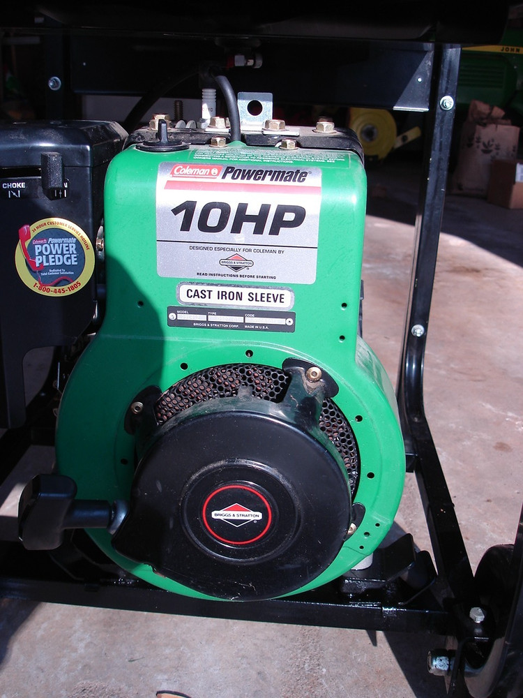 Coleman Powermate 5000W Powerbase ER Generator with a 10 hp B&S electric start
