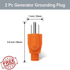HARSKIYER 2pc Generator Bonding Plug Orange