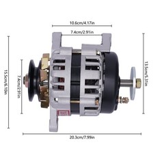 2000W 24V Permanent Magnet DC Generator Low RPM Pure Copper 2-Wheel Agriculture