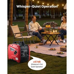 Uimoso 3000W Peak Watt Quiet Gas-Powered Inverter Generator