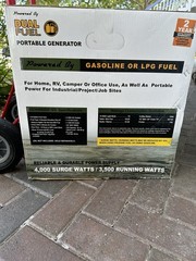 Sportsman Portable Generator 4000W Gasoline/LPG Fuel powered