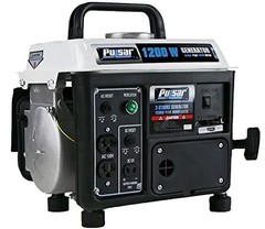Portable 1,200 Peak Watts Generator with 5-Hour Runtime – Black/White Elegance