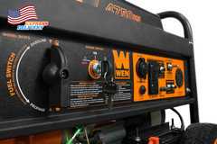 4750-Watt 120V/240V Dual Fuel Portable Generator with Wheel Kit & Electric Start