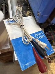 Vintage Yamaha EF1000 EF 1000 Portable Generator 12VDC Japan W/Manual & Cable