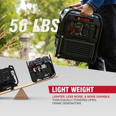 4600W RV-Ready Quiet Portable Inverter Generator Gas Powered, Ultra-lightweight