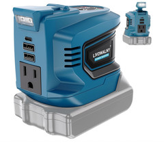 200W Power Inverter Compatible w/Milwaukee, Makita, Ryobi Battery, Power Station