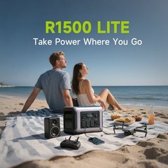 ALLPOWERS 1600W Portable Power Station Solar Generator AC DC + Solar Panel Kits