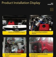48/60/72V Electric Three-Wheel and Four-Wheel Gasoline Generator Range Extenders