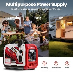 MXR2400GT 2400W Inverter Generator Quiet Portable RV Camping Gas Power