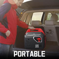 2500-Watt Portable Inverter Generator with Super Quiet for Camping