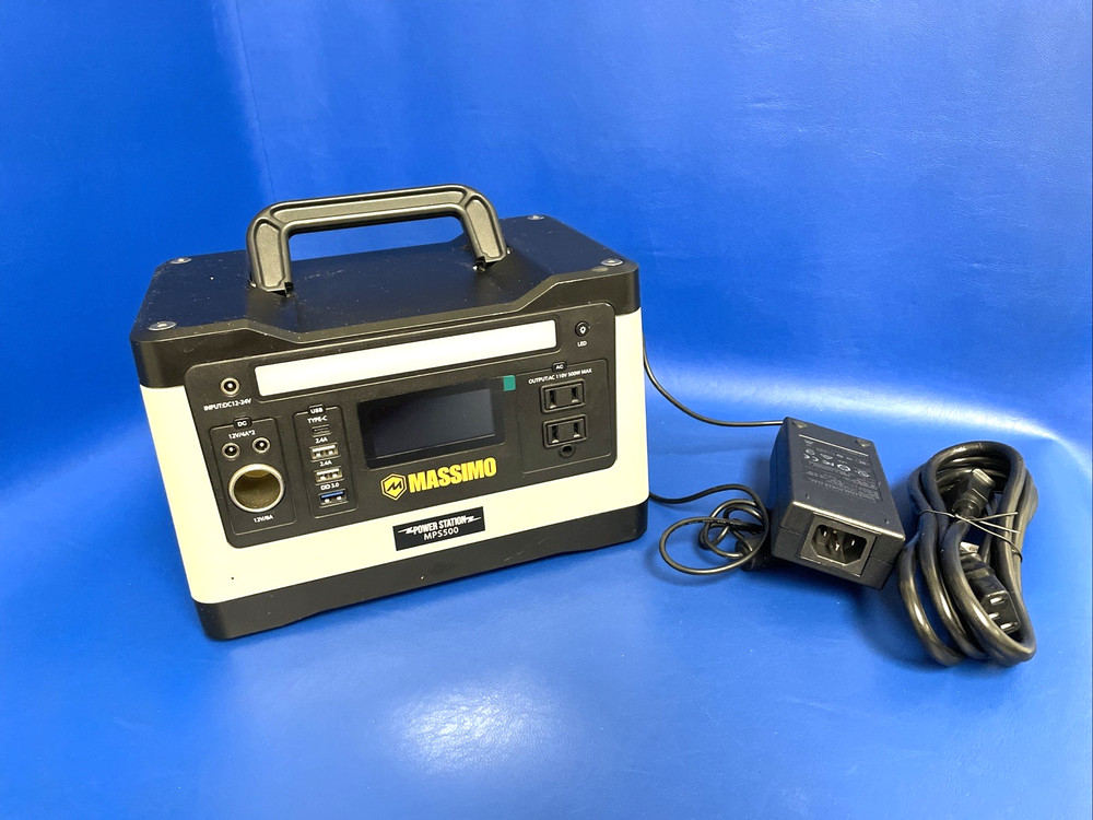 WORKING Massimo Power Station MPS500 Generator Camping/emergency Power
