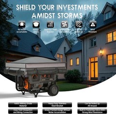 Premium 100% Waterproof Generator Cover with Heavy-Duty Bracket – 38x28x27 Size`