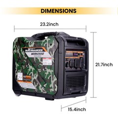 5.5KW Gasoline Portable Inverter Generator Electric Start w/ CO Alert