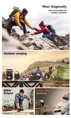 AOY Portable Power Station 300W 296Wh Battery Back-Up Outdoor Indoor Emergency