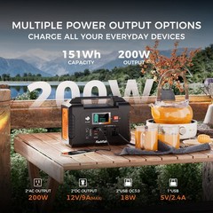 200W 151Wh Battery Power Generator Portable Power Station for Outdoor Travels