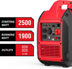 2500W Portable Gas Inverter Generator – Ultra Quiet & Fuel Efficient Power