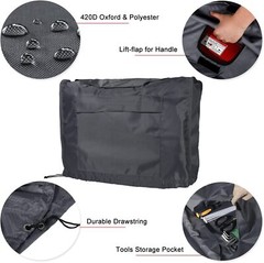 For Honda Generator Waterproof Generator Cover w/ Storage Pocket Eu2000i Eu2200i