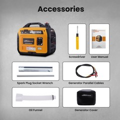 2300 Watt Portable Gasoline Inverter Generator Quiet Operation for RV Camping