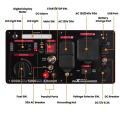 6000 Watt Generator MXR6000GT – 50 Amp. Real Photos & Video. Quiet Technology