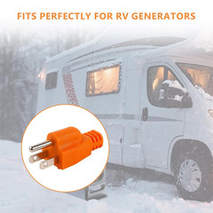 3 Pack Neutral Ground Bonding Plug for Portable Inverter Generator, Grounding Pl