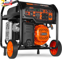 WEN DF8000X 8000 Watt Dual Fuel Electric Start Generator with CO Watchdog